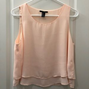 Forever 21 M Light Pink Flowy Tank